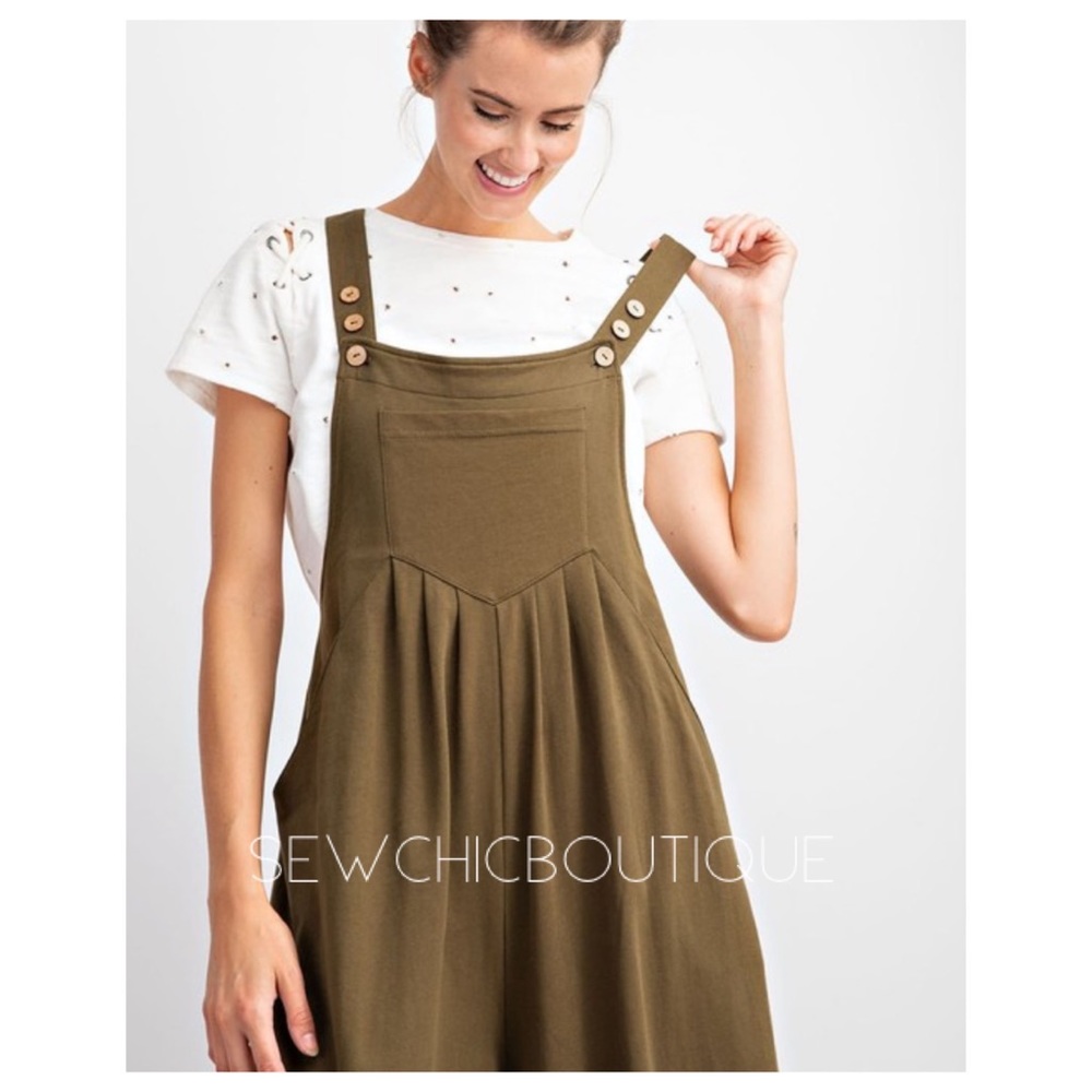 Olive Green ‘So Effortless Jumpsuit’ - Picture 2 of 5